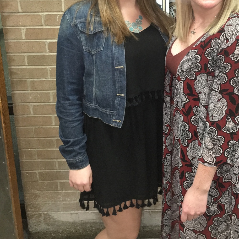 Xhiliration Black Dress